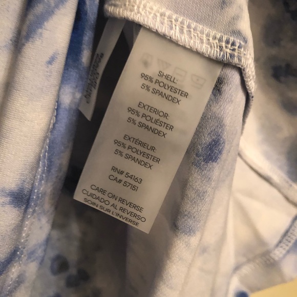 NWT Calvin Klein Keyhole Tie Dye Knit Blouse Size XS - Picture 8 of 9